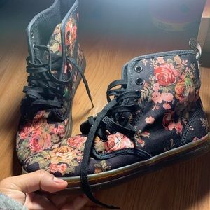 Se.Marten high top floral sneaker boots